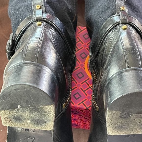 Tory Burch Blaire  Wool & Leather riding boot - Picture 10 of 11